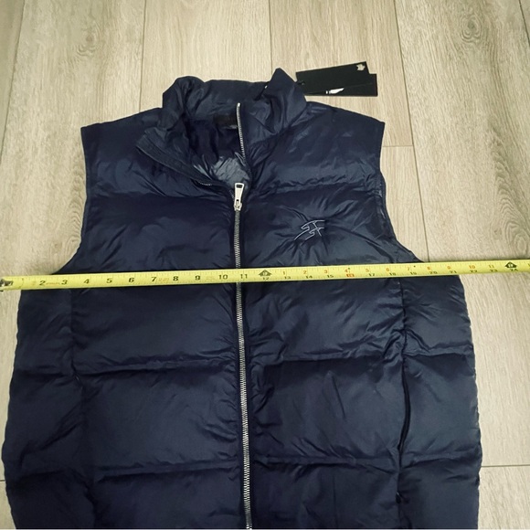 NWT Greyson Women’s Full Zip Puffer Bomber Vest blue , size M - MSRP $298 - Picture 8 of 9
